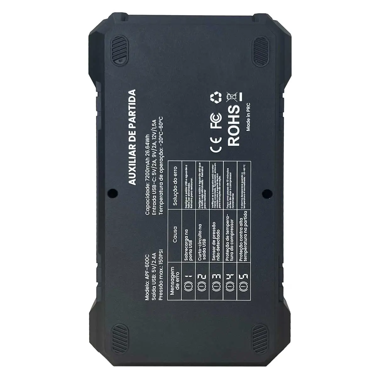 Auxiliar de Partida Flach 600 A APF-600C