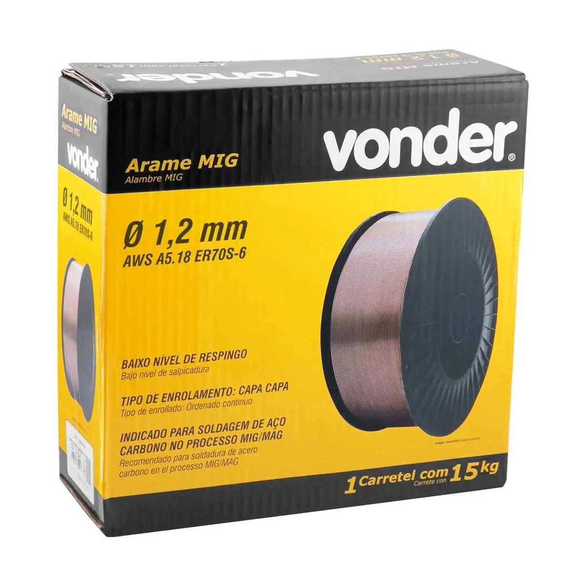 Arame MIG MAG 1,2 mm 15 kg Vonder
