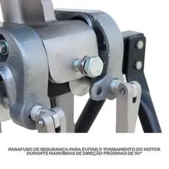 Rabeta Master Plus Pantaneiro 2,2m e Motor Buffalo 7,0cv BFG