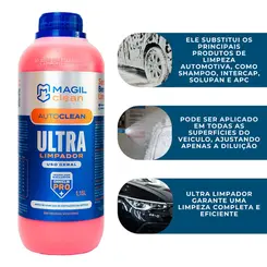 Detergente Ultra Limpador 3x1 1,15 L AutoClean Magil Clean