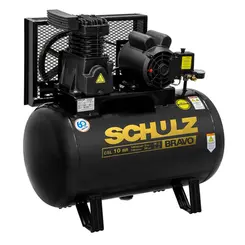 Compressor de Ar Bravo CSL 10BR 100L 2HP Monofásico 220V Schulz