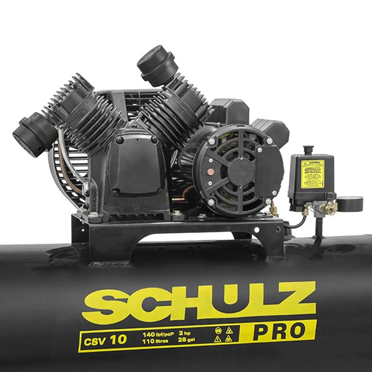 Compressor Pro CSV 10/110 2HP 110L 127V Monofásico Schulz