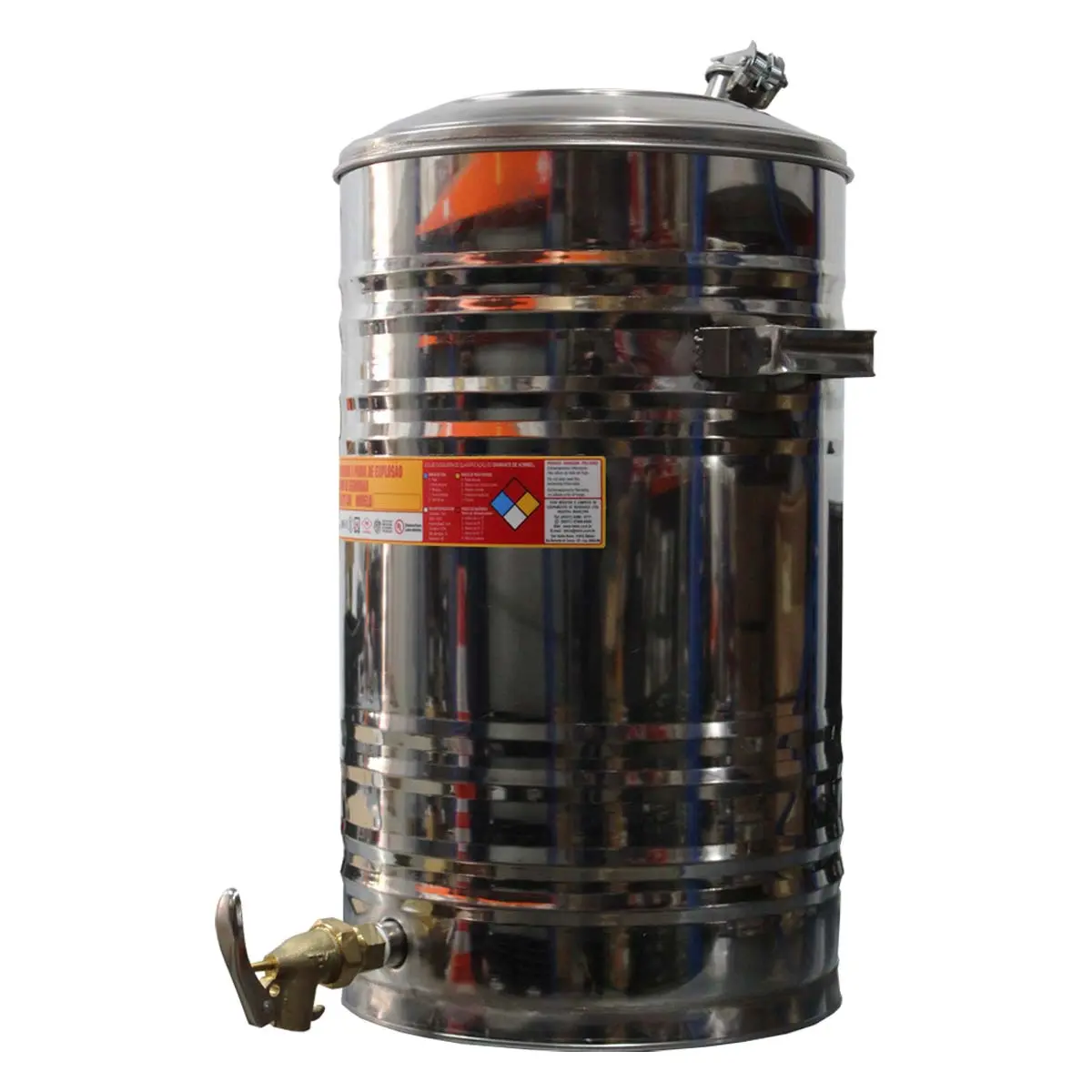 Container de Segurança Antiexplosão Inox 50 Litros