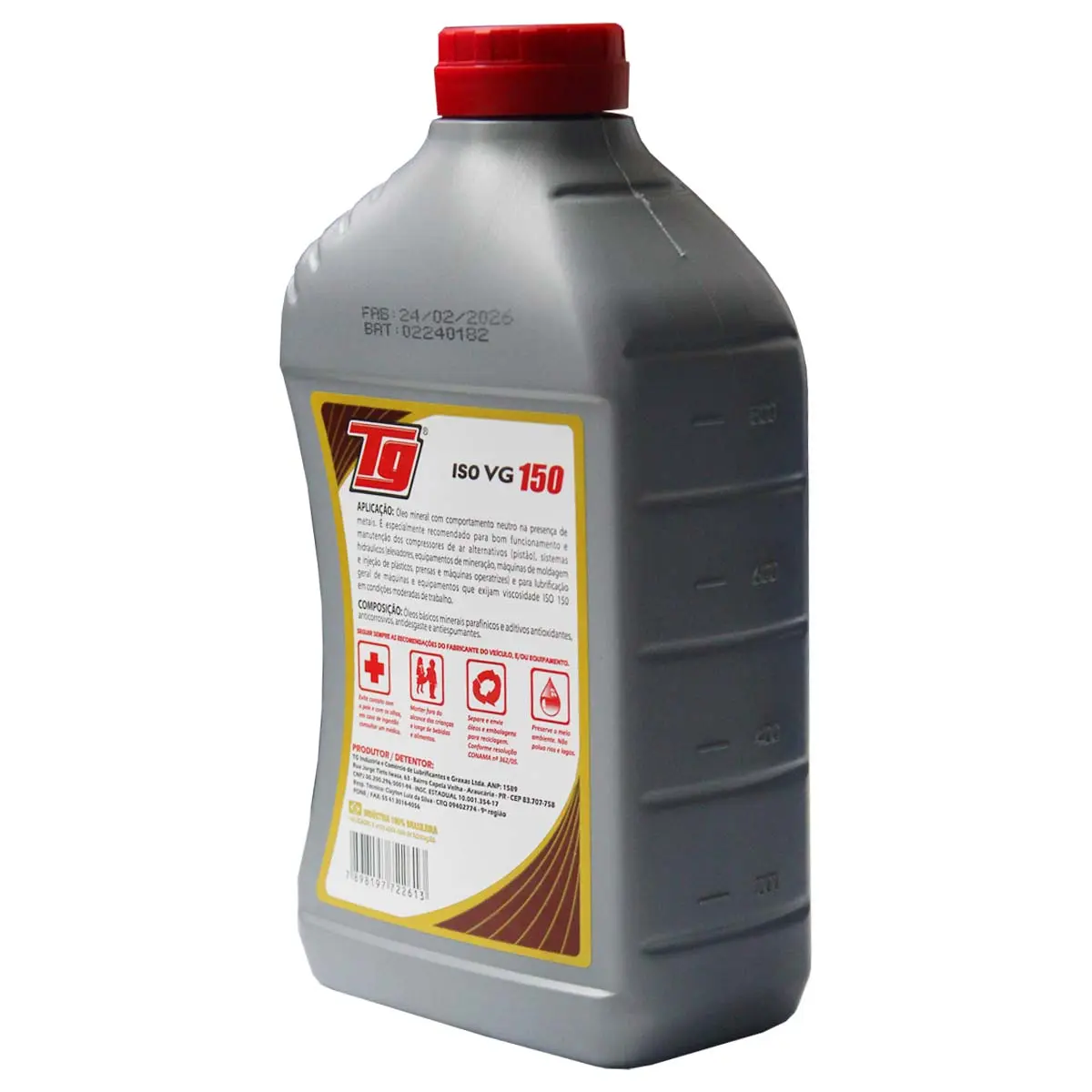 Óleo Lubrificante para Compressor do tipo Pistão TG Hidralub 150