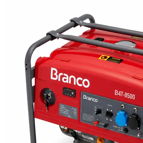 Gerador de Energia B4T-8500 7kVA Gasolina 110/220V Branco