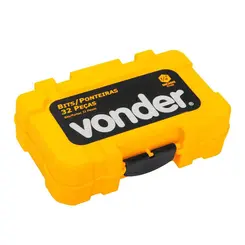 Jogo de Bits e Ponteiras 32 Peças Encaixe 1/4 Vonder