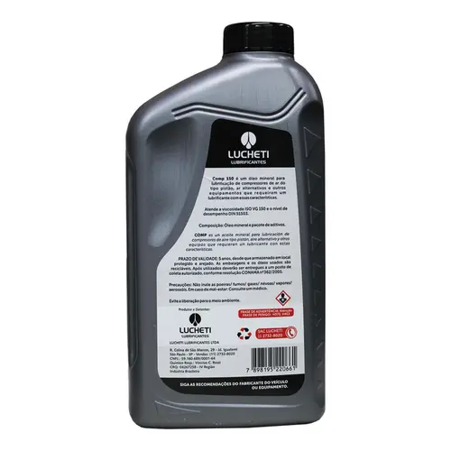 Óleo Lubrificante para Compressor AW 150 1L Lucheti