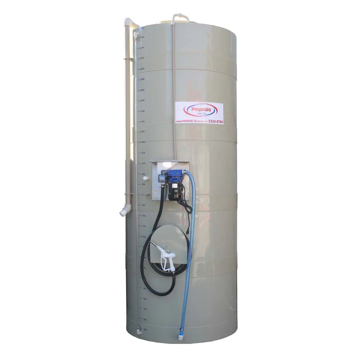 Tanque PEAD 3000L com Kit Arla 32 Bremen 220V 35L/min