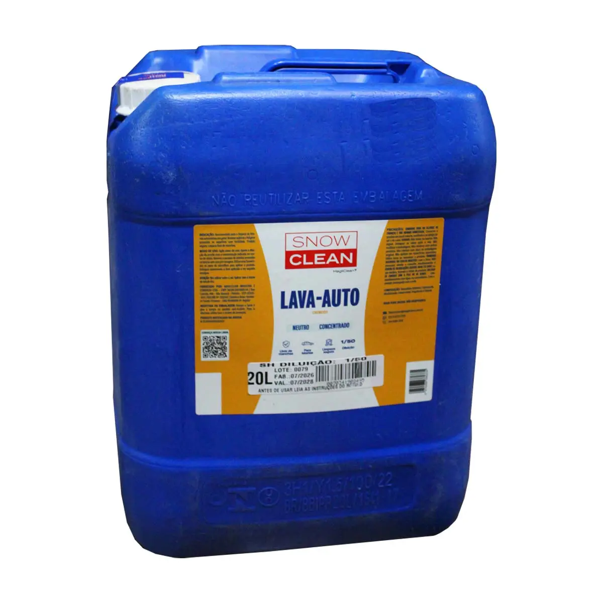Lava Auto Cremoso 20L Diluição 1:50 Snow Clean