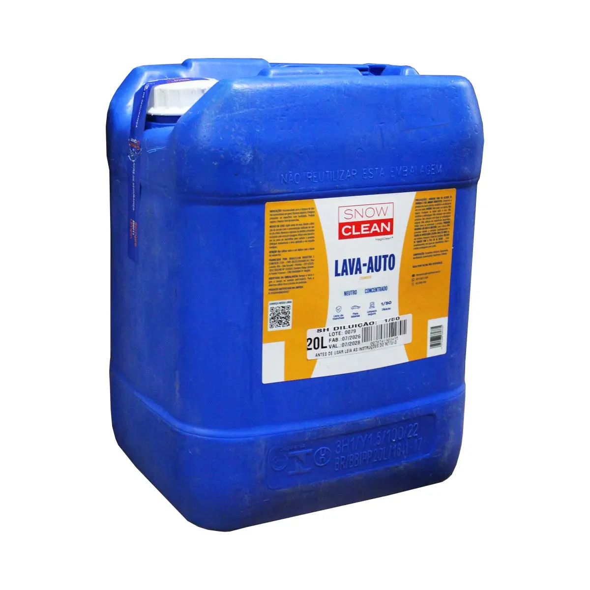 Lava Auto Cremoso 20L Diluição 1:50 Snow Clean
