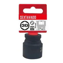 Soquete Sextavado de Impacto Curto 1/2 Pol x 30mm