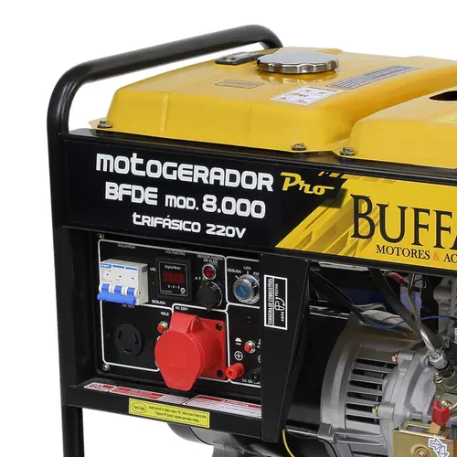 Motogerador a Diesel BFDE 8.000 Monofásico 115/235V Partida Elétrica Buffalo