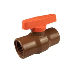 Registro Esfera Roscável 2 Pol PVC Marrom Cipla