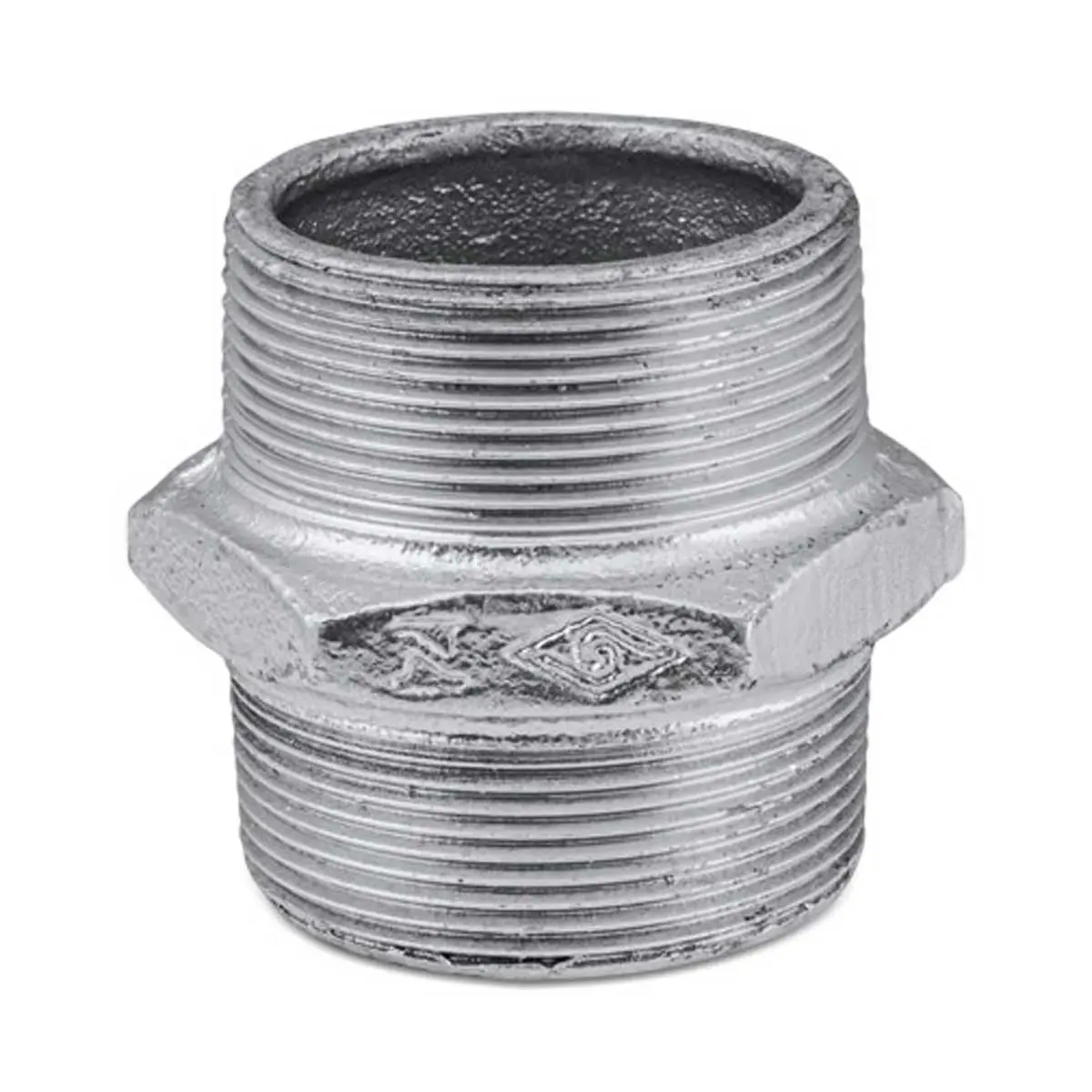Niple Duplo Galvanizado 3/4 Polegadas BSP