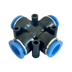 Conexão Pneumática Cruzeta 6mm PZA6