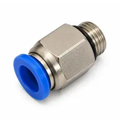 Conector Reto Tubo 10mm x Rosca Macho 1/2"