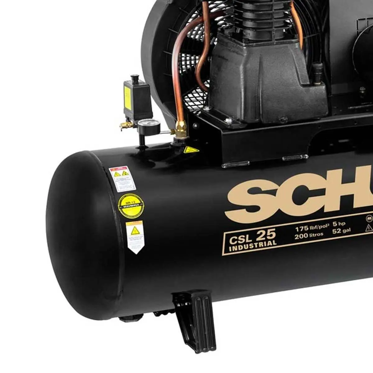 Compressor de Ar Bravo CSL 25BR/200 5,5HP 183L 220/380V Schulz