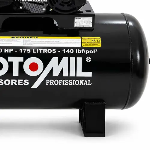 Compressor CMW-15/175 3HP 175L 140Lbs trifásico 220/380V Motomil