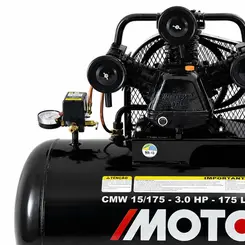 Compressor CMW-15/175 3HP 175L 140Lbs trifásico 220/380V Motomil