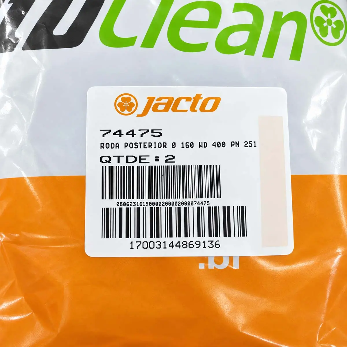 Roda Fixa para Aspirador Jacto AJ7558 Cód. 74475