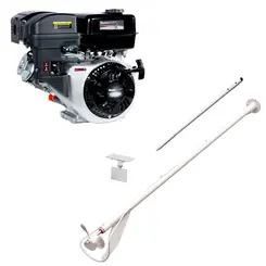 Rabeta Simples 2,8m para Barco com Motor Toyama 15 hp 420cc Part. Manual TE150-XP