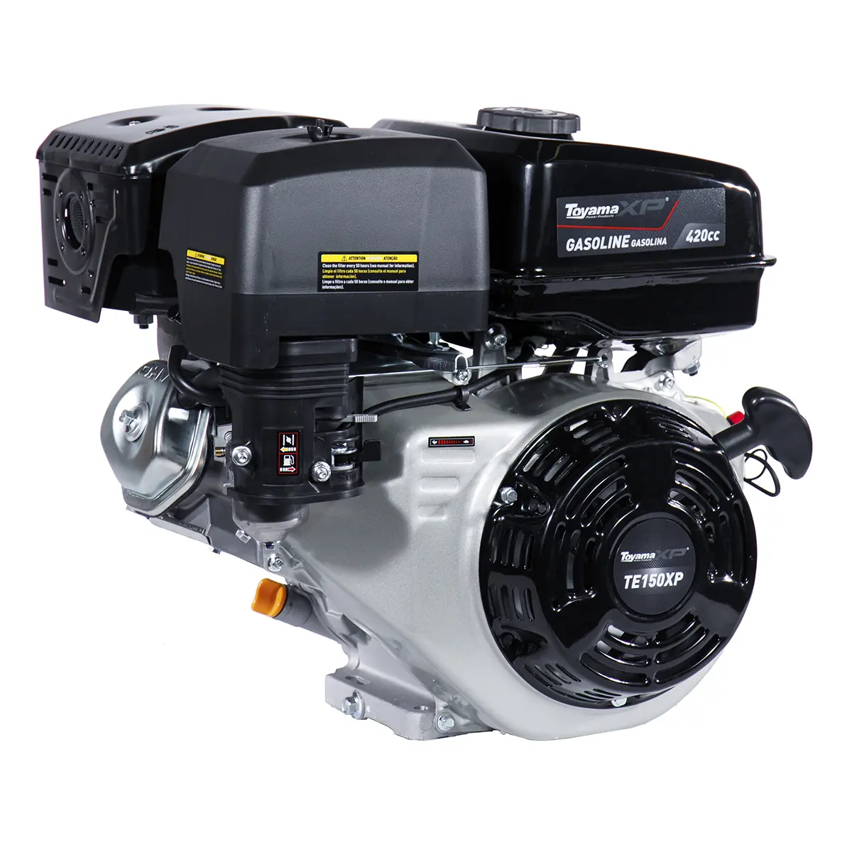 Rabeta Simples 2,8m para Barco com Motor Toyama 15 hp 420cc Part. Manual TE150-XP
