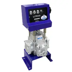 Bloco Medidor Volumétrico de Pistão com Numerador 1" Bremen 100 L/min