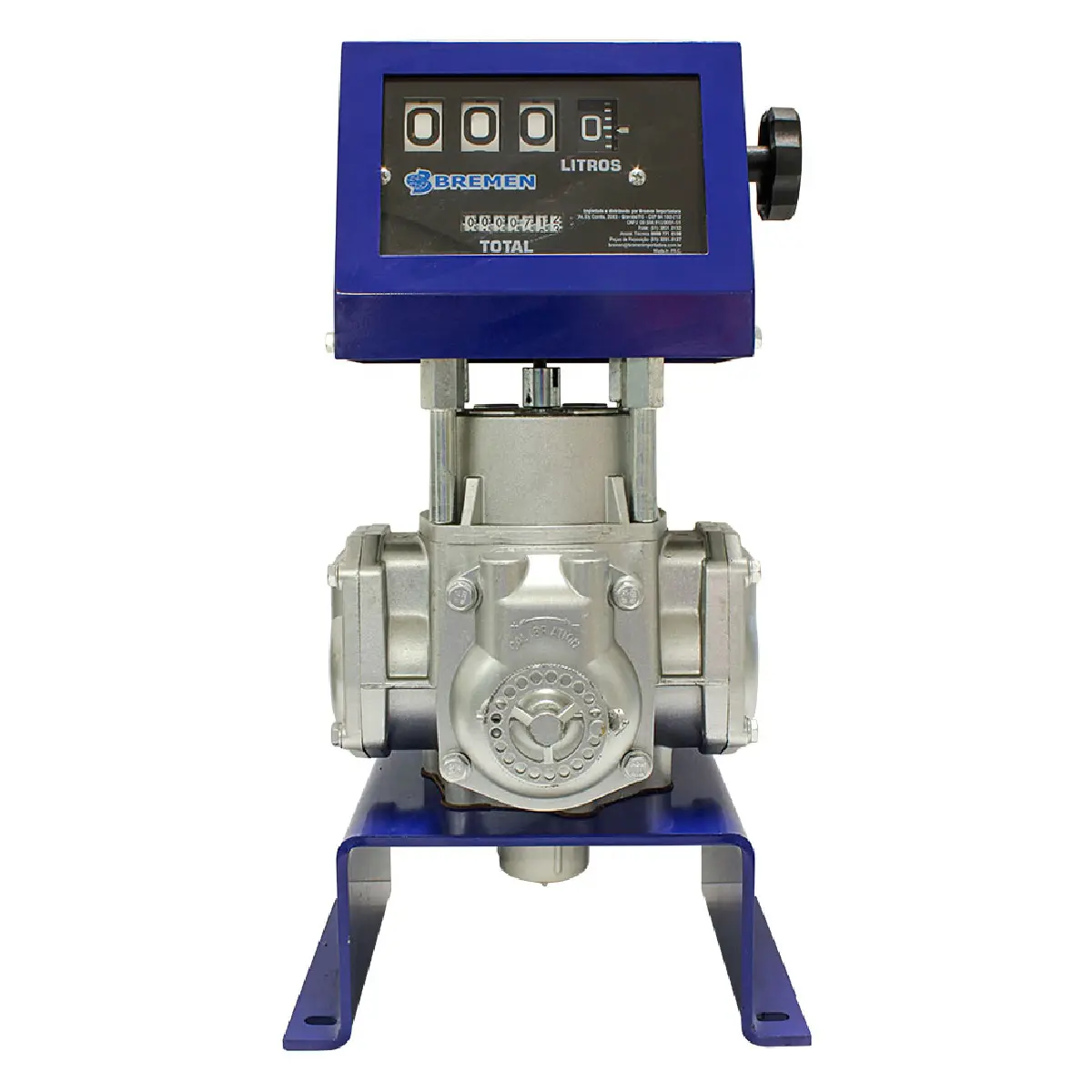 Bloco Medidor Volumétrico de Pistão com Numerador 1" Bremen 100 L/min