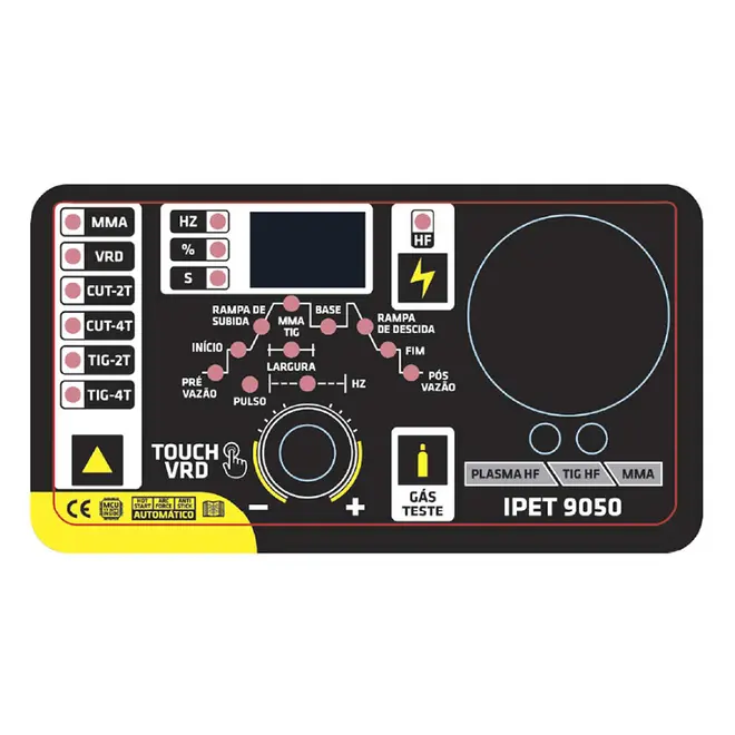 Máquina de Solda Inversora TOUCH 3 EM 1 IPET 9050 Super Tork