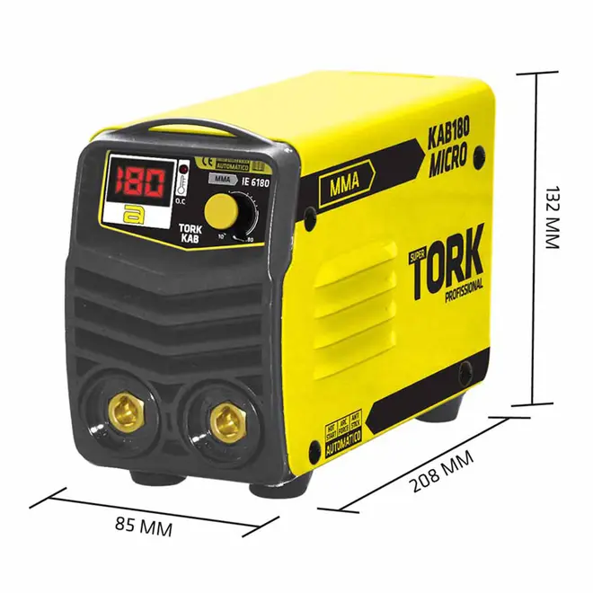 Máquina de Solda Inversora Kab 180 Micro IE 6180 Com Máscara de solda Super Tork