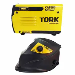 Máquina de Solda Inversora Kab 180 Micro IE 6180 Com Máscara de solda Super Tork