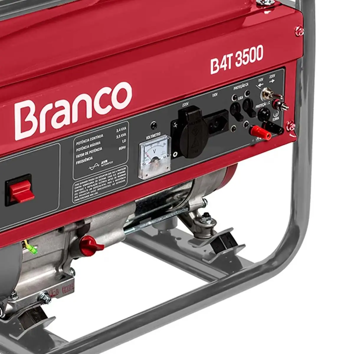 Gerador de Energia B4T3500 Partida Manual 3,5 kVA 110/220V Branco