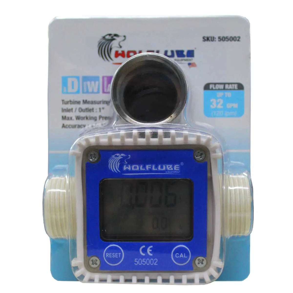 Medidor Digital Acetal 1" BSP Arla 32 - Lupus 2120W-UR