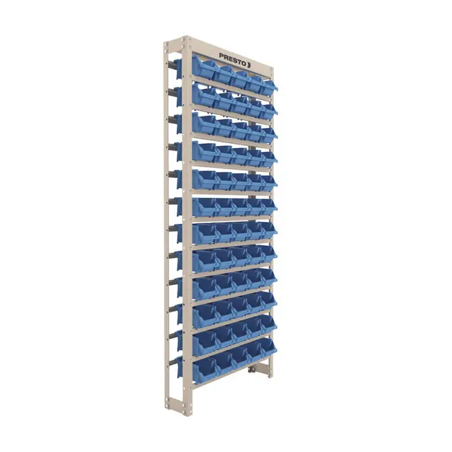 Kit Estante Gaveteiro Azul 60 Gavetas N 3 Presto 93004 - Loja Proposto