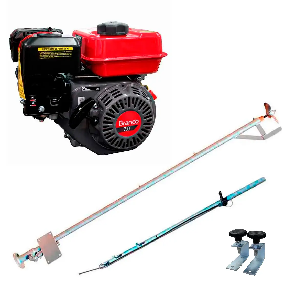 Rabeta Luxo 1,7 m para Barco com Motor Branco 7,0 cv