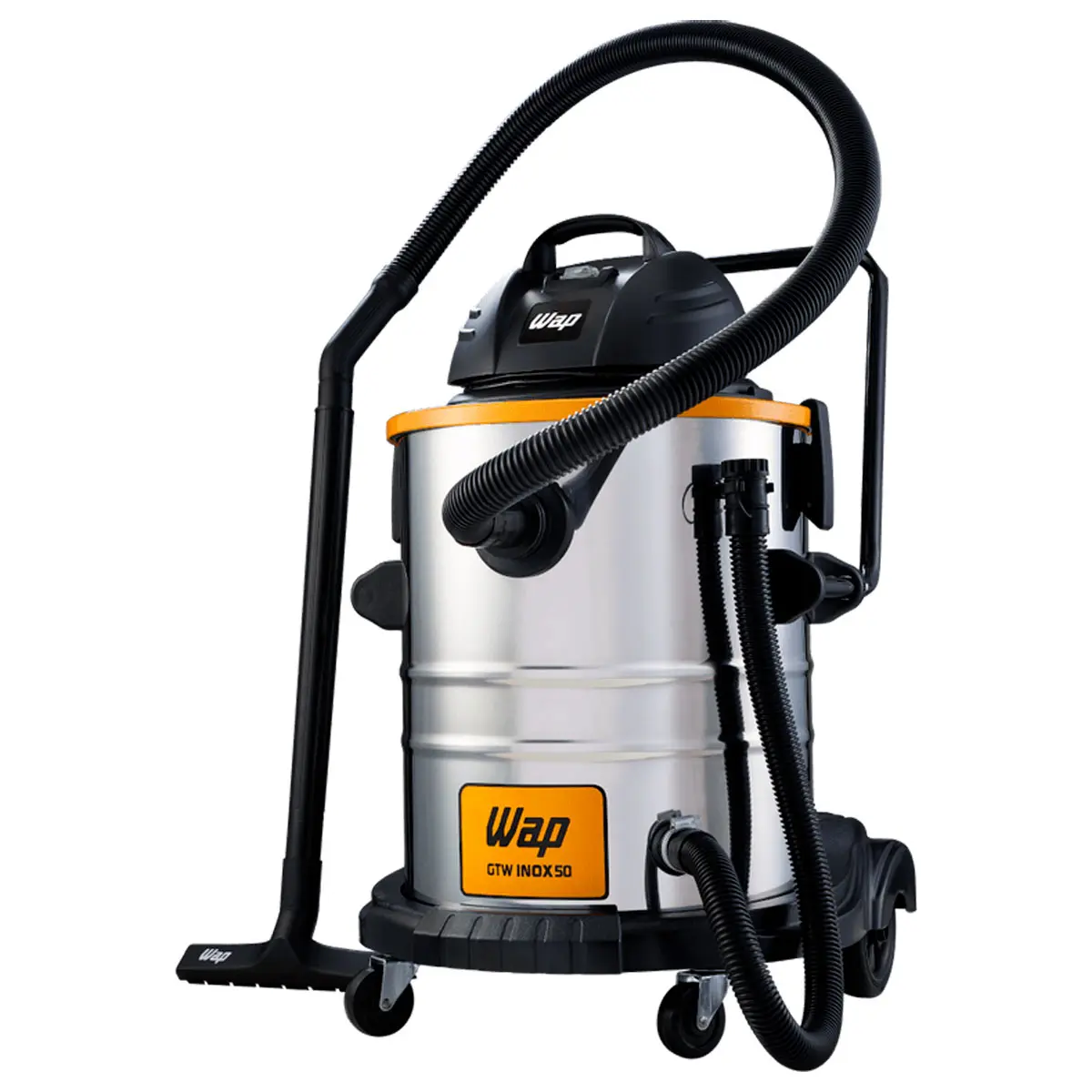 Aspirador de Água e Pó 1600W 50L GTW Inox Wap 220V