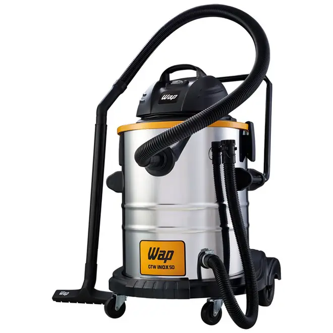 Aspirador de Água e Pó 1600W 50L GTW Inox Wap 127V